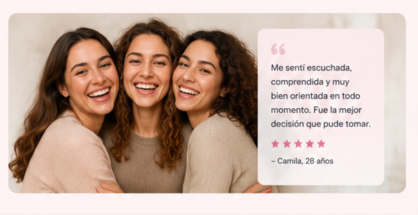 Mujeres felices y tranquilas